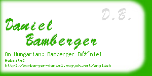 daniel bamberger business card